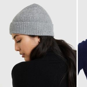 Mongolian Cashmere Ribbed Beanie